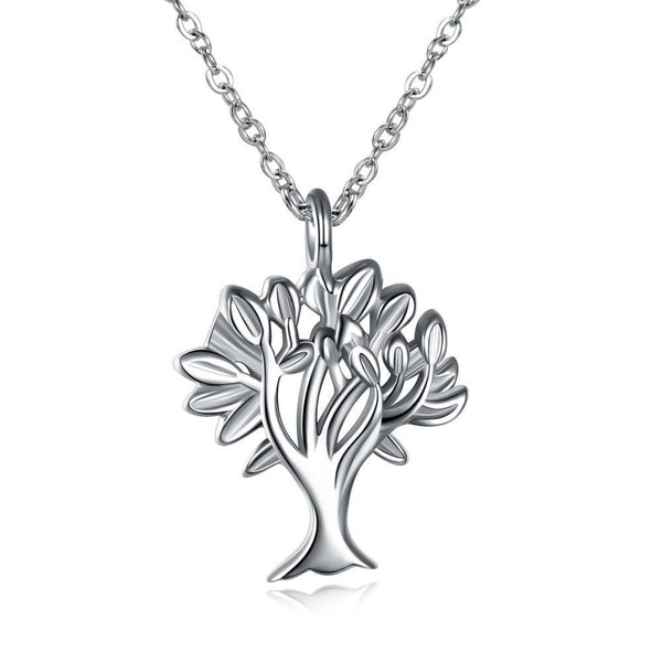 S925 Sterling Silver Necklace Women Fashion New Necklace Tree of Life Pendant Necklace